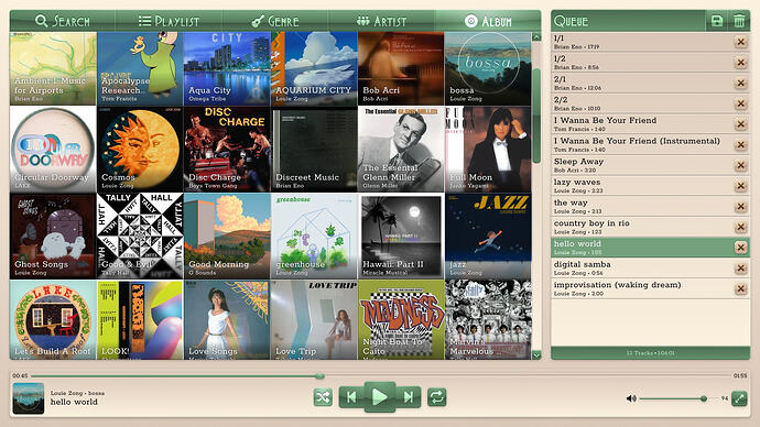Cozy music player, March 2025