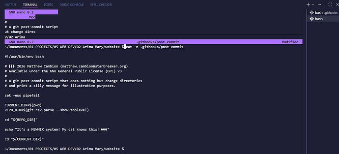 terminal-2-webhook-script