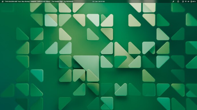 Green rectangles and squares, 3d